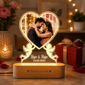 couple photo occasion Personalised LED Photo Frame & Couple Caricature Gifts | Best for Anniversary Gifts, Birthday Gifts, Wedding Gifts
